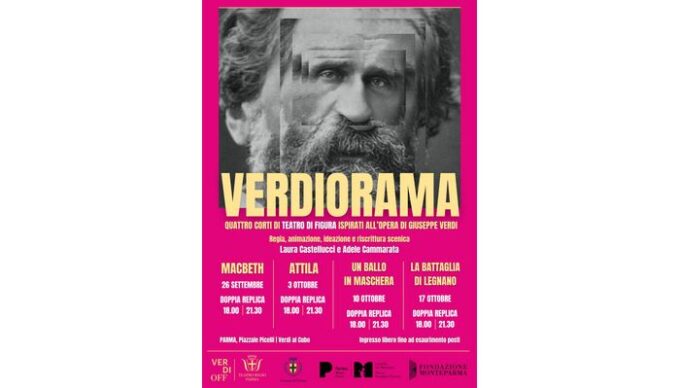 Verdiorama: dal Castello dei Burattini un poker di appuntamenti ispirati dalle opere del Festival Verdi 2024