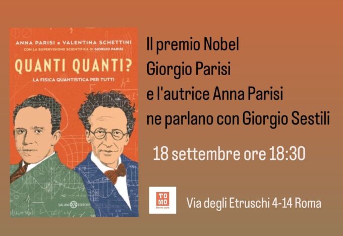 Il Nobel Giorgio Parisi a San Lorenzo (Roma) per parlare di Meccanica Quantistica