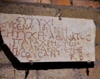 GROTTAFERRATA: RESTITUITA IMPORTANTE EPIGRAFE TRAFUGATA DALLE CATACOMBE AD DECIMUM RECUPERATA AD UTRECHT NEI PAESI BASSI