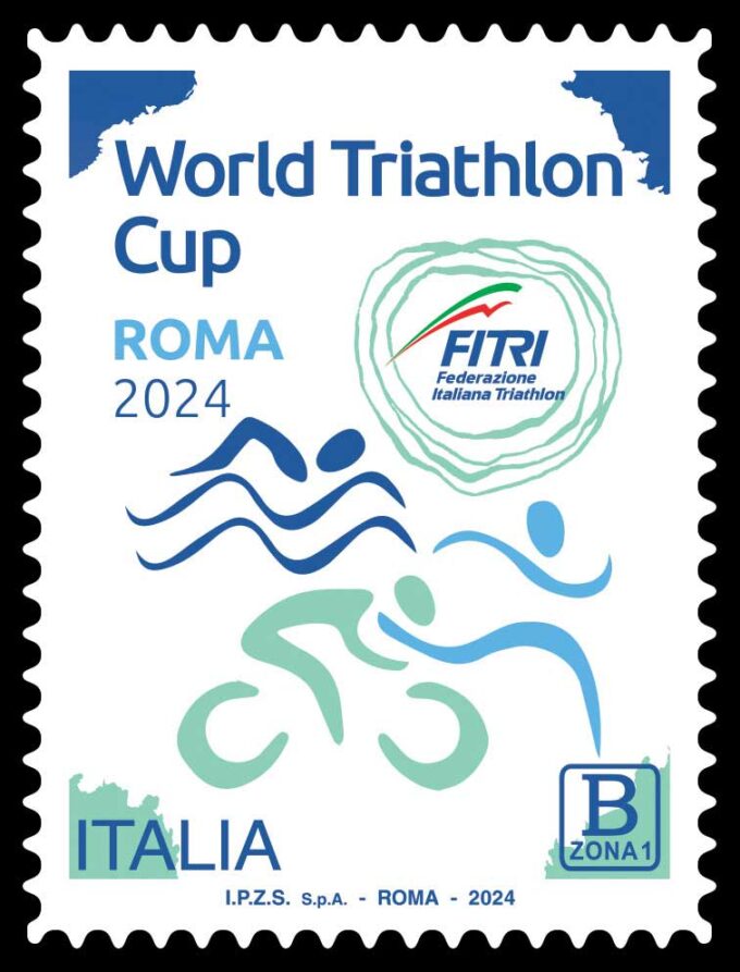 Emissione francobollo World Triathlon Cup – WTC ROMA 2024