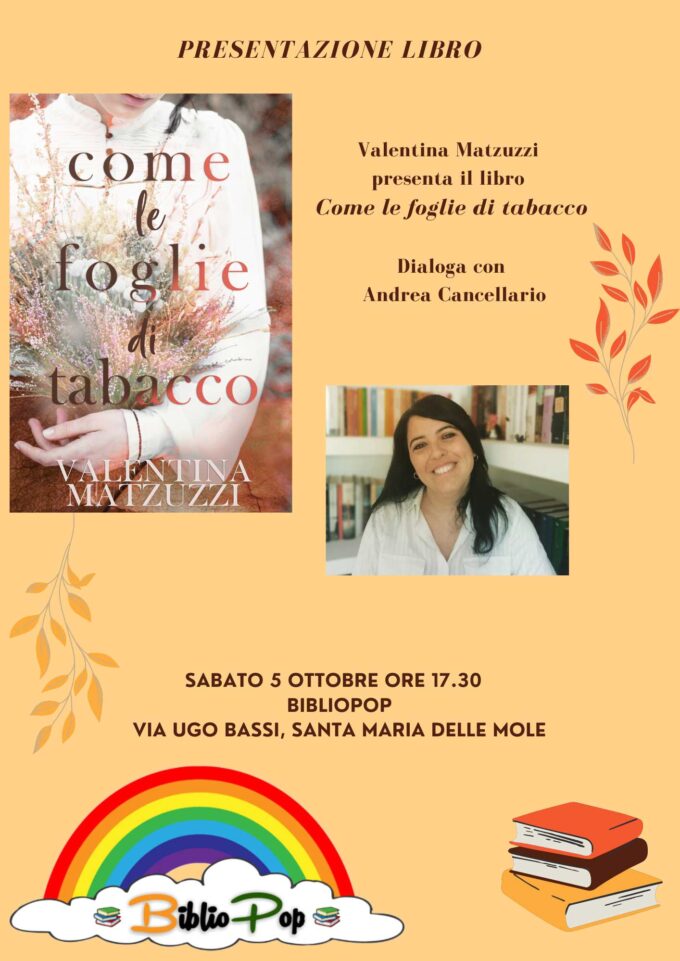 Marino/S. M. Mole, a BiblioPop: Valentina Matzuzzi dialoga con Andrea Cancellario