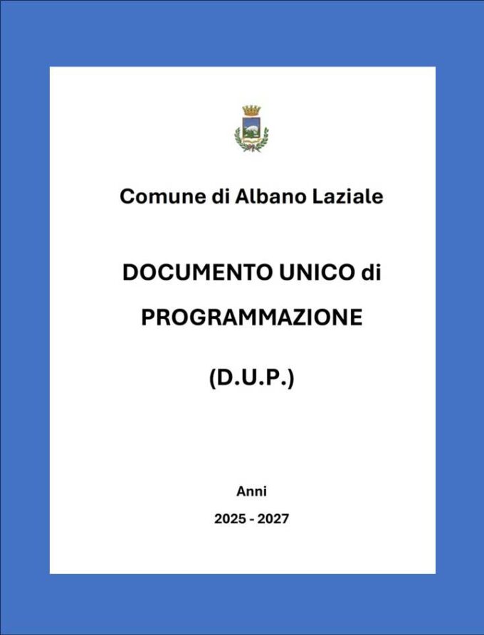 IL DOCUMENTO UNICO DI PROGRAMMAZIONE DEL COMUNE DI ALBANO LAZIALE