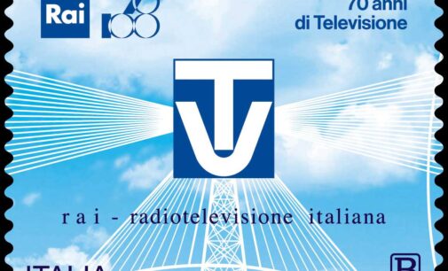 Emissione francobollo “Prima trasmissione televisiva”