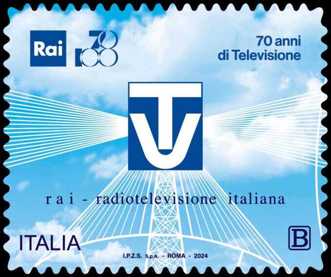 Emissione francobollo “Prima trasmissione televisiva”