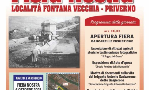 PRIVERNO, LA TRADIZIONALE “FIERA NOSTRA”