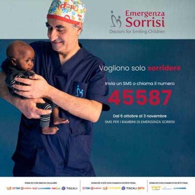 EMERGENZA SORRISI ETS. CERCASI INFLUENCER PER “REGALARE SORRISI NEL 2025”.