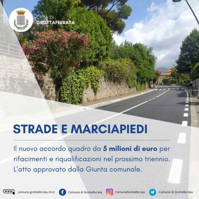 Grottaferrata – Strade e marciapiedi