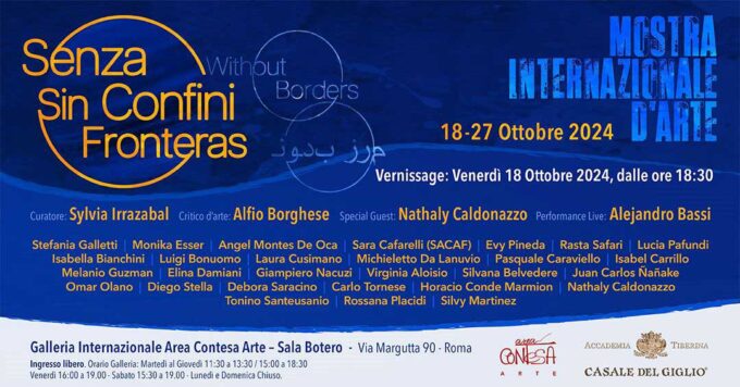 Al via l’Arte “Senza Confini – Sin Fronteras”