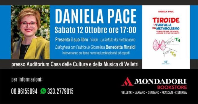 Il 12 ottobre Daniela Pace presenta “Tiroide, la farfalla del metabolismo”