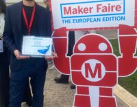 Il Dott. Matteo Sambucci di Rocca di Papa premiato al Maker Faire di Roma per il suo progetto Pavingreen