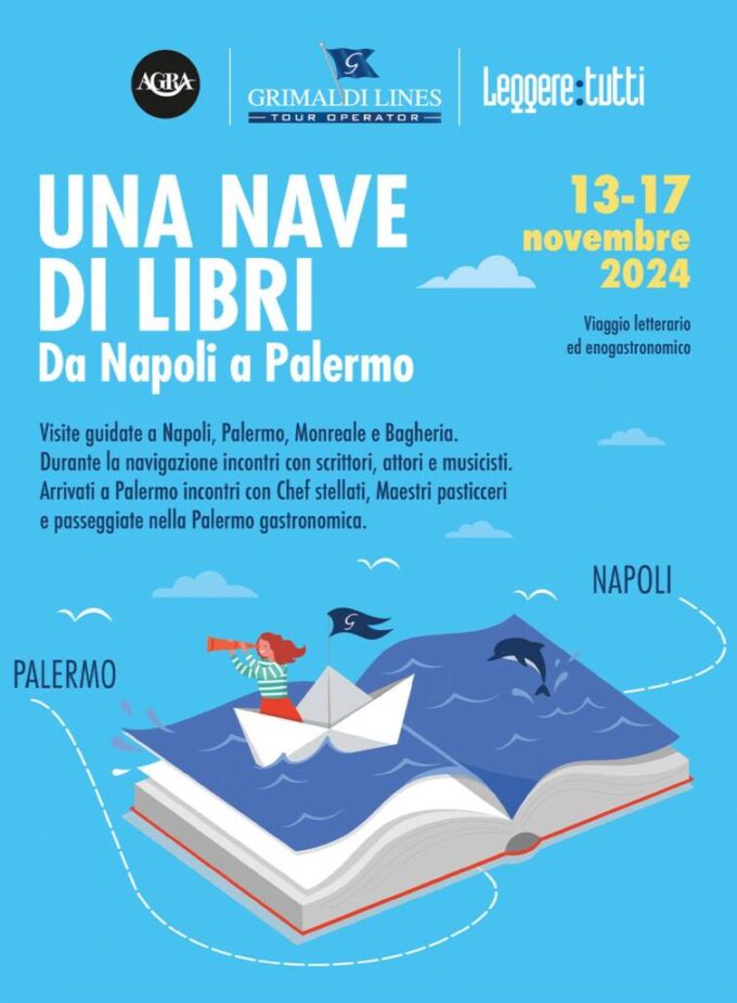 Dal 13 al 17 novembre “La nave dei libri” viaggio letterario/gastronomico…