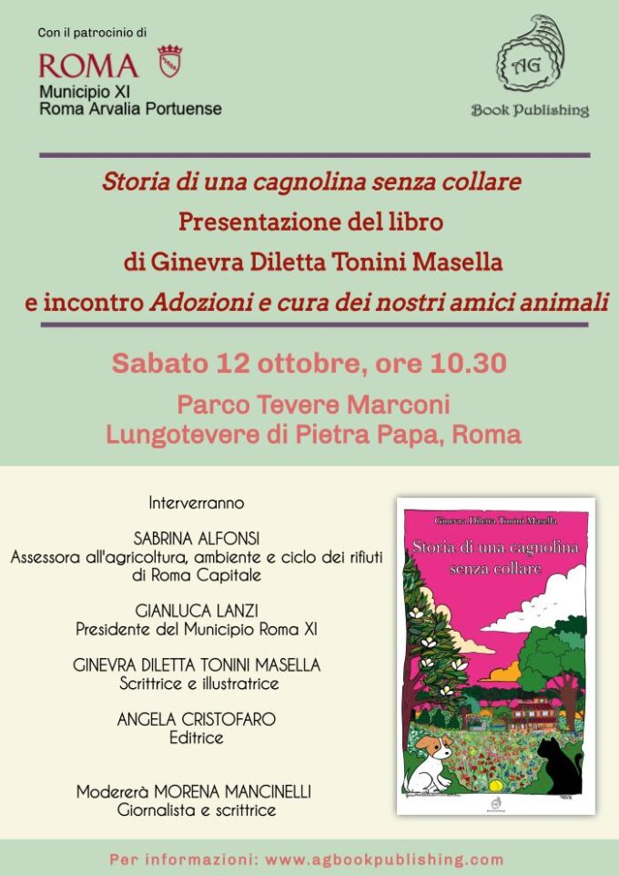 Il 12/10 a Parco Lungotevere Marconi “Storia di una cagnolina senza collare”