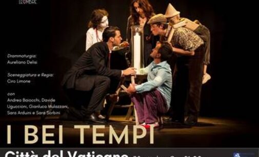 I BEI TEMPI – 30 ott, Piccolo Teatro San Paolo (Città del Vaticano) – In scena gli straordinari e giovanissimi interpreti di Teatro Le Ombre