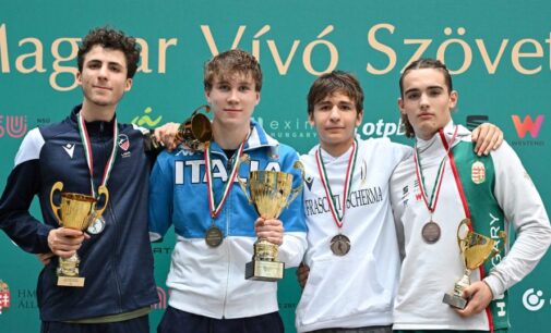 Frascati Scherma, Iaquinta terzo nella prova del circuito europeo Cadetti di fioretto a Budapest