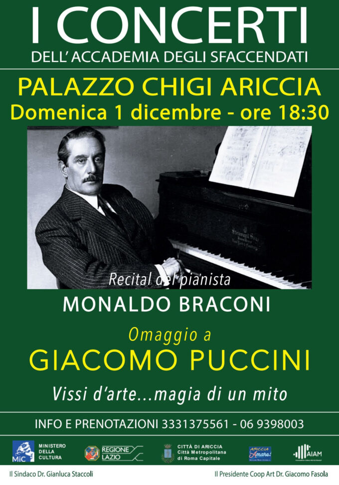 Le più belle melodie di PUCCINI al Palazzo Chigi di Ariccia