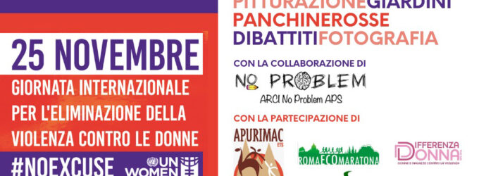 VIOLENZA DONNE –  “PER GIORNATA INTERNAZIONALE INIZIATIVE DAL 22 AL 30 NOVEMBRE”