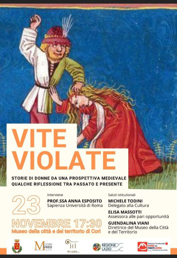 Vite Violate. La Conferenza a Cori