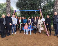 POMEZIA, INAUGURATO IL NUOVO PARCO GIOCHI DELLA SCUOLA COLLEFIORITO