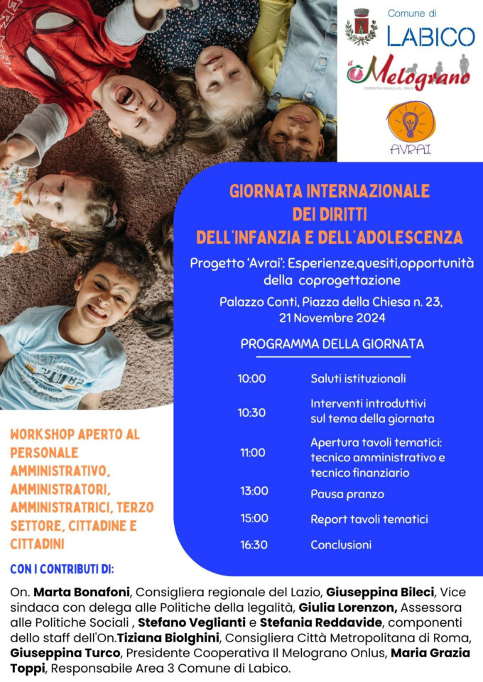 Giornata Internazionale dei Diritti dell’Infanzia e dell’Adolescenza