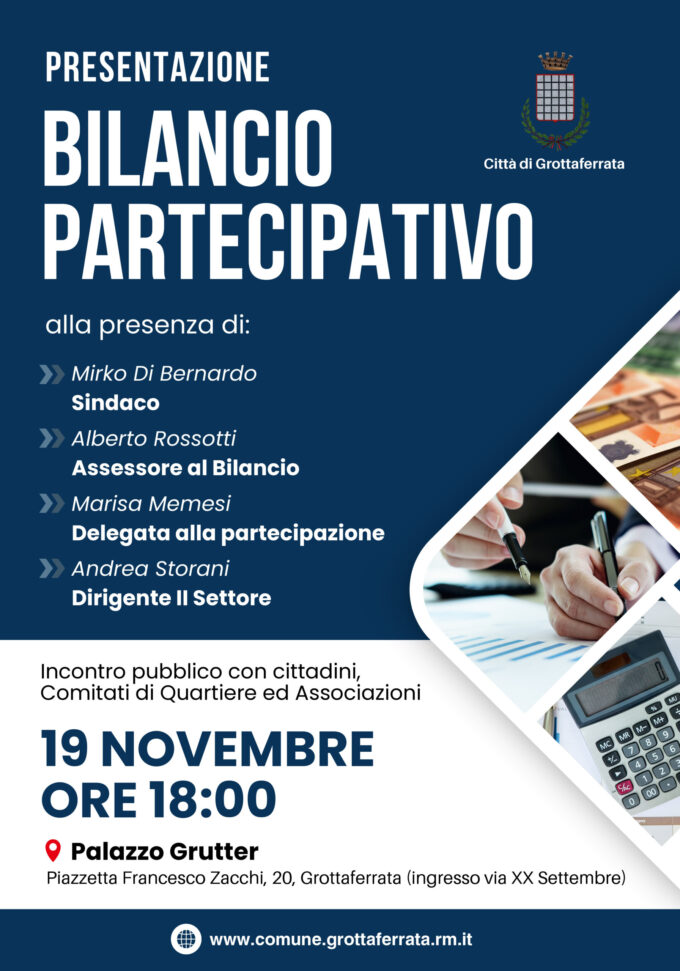 Grottaferrata decide insieme: nasce il Bilancio Partecipativo