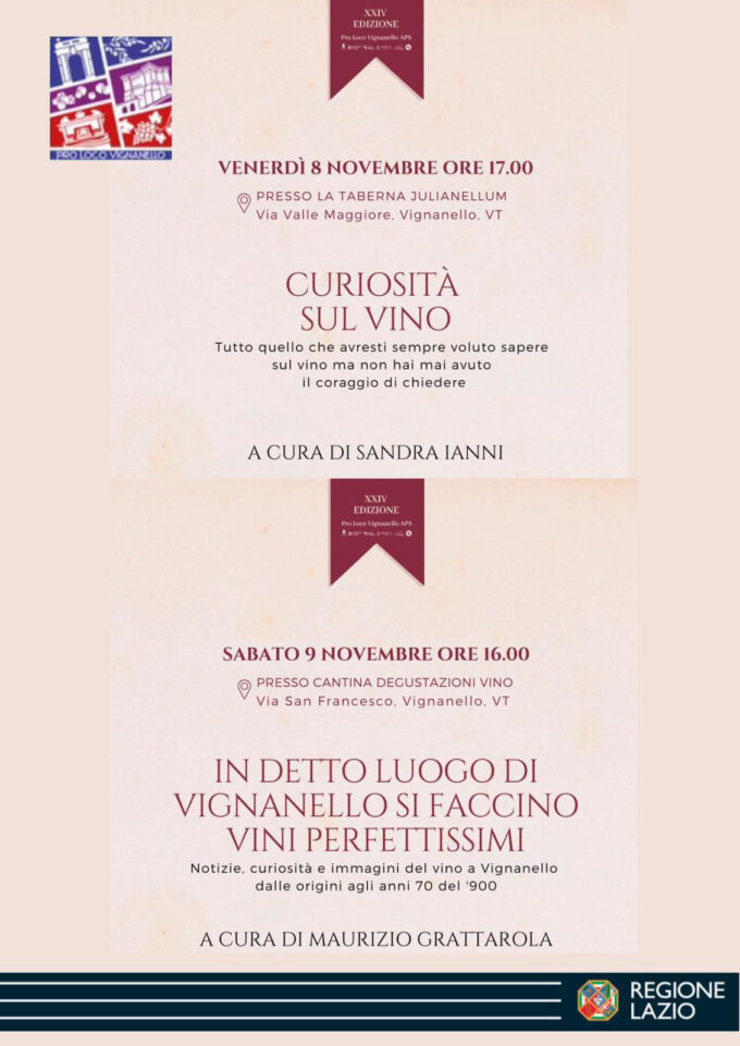 Festa del Vino e dell’Olio novello di Vignanello