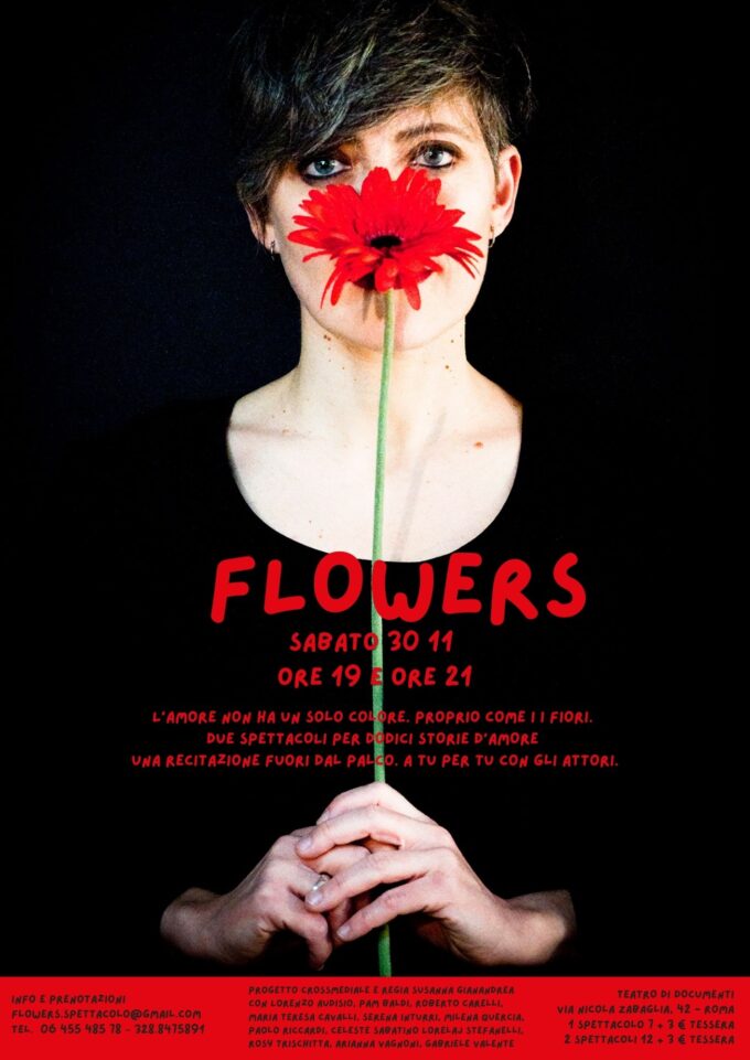 “Flowers” di Susanna Gianandrea al Teatro di Documenti il 30 novembre