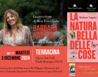 Il 3/12 a Terracina il nuovo libro di Barbara Nappini: “La natura bella delle cose”