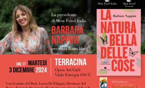 Il 3/12 a Terracina il nuovo libro di Barbara Nappini: “La natura bella delle cose”