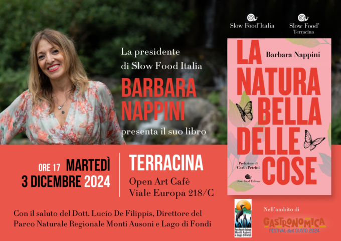 Il 3/12 a Terracina il nuovo libro di Barbara Nappini: “La natura bella delle cose”