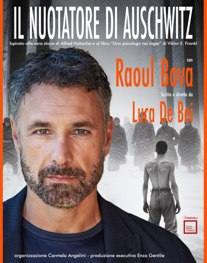 Teatro Parioli Costanzo: “Il Nuotatore di Auschwitz” con Raoul Bova, scritto e diretto da Luca De Bei