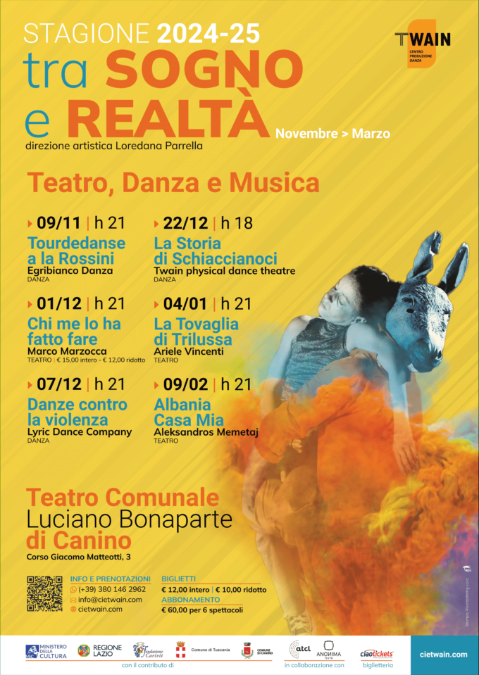 Stagione 2024-25 Teatro Comunale L. Bonaparte di Canino