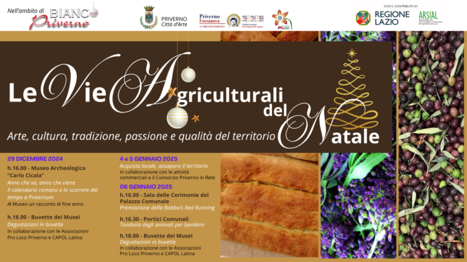 LE VIE AGRICULTURALI DEL NATALE