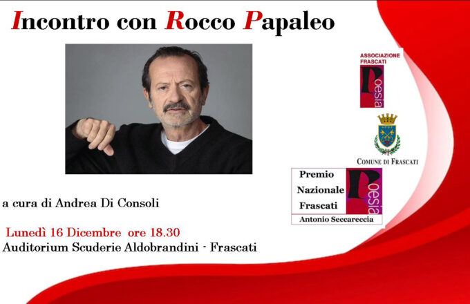 Frascati Poesia: Incontro con Rocco Papaleo