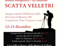 Dal 12 al 15 dicembre III edizione della Mostra “Scatta Velletri”