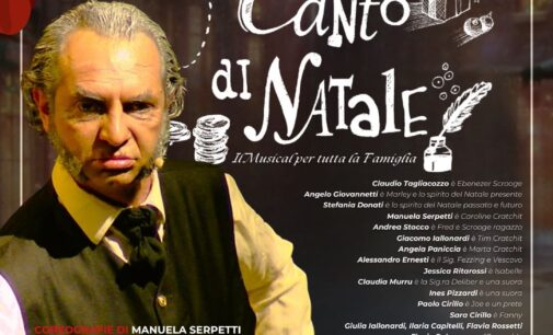 “CANTO DI NATALE” IL MUSICAL -Dal 20 dicembre 2024 al 5 gennaio 2025 all’Auditorium Pierluigi di Palestrina