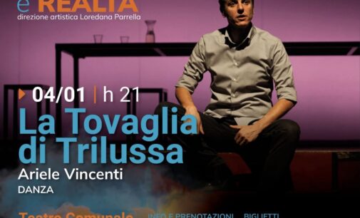 LA TOVAGLIA DI TRILUSSA di Ariele Vincenti e Manfredi Rutelli con la supervisione artistica di Nicola Pistoia in scena sabato 4 gennaio al Teatro Comunale Luciano Bonaparte di Canino (VT)