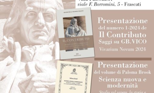 19 e 20 dicembre, libri all’Accademia Vivarium novum: studi su G.B. Vico e “Poesia e filosofia” di Maria Zambrano