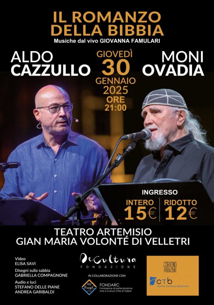 Paolo Triestino 18 gennaio ore 21 – Aldo Cazzullo e Moni Ovadia 30 gennaio ore 21😀