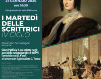 Ciclo di conferenze i “Martedì delle scrittrici” – Maria Pia Santangeli racconta Clara Maffei