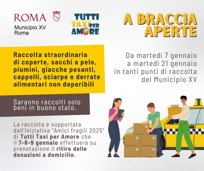 ROMA (MUN. XV): A BRACCIA APERTE