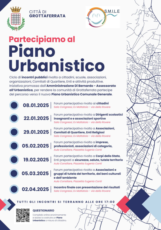 Grottaferrata – Partecipiamo al Piano Urbanistico