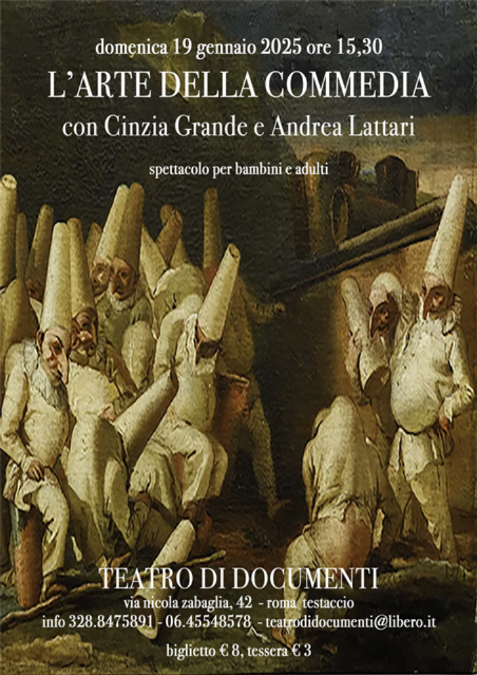 L’Arte della Commedia al Teatro di Documenti il 19 gennaio