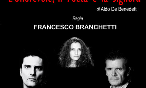 da Isabella Giannone – Per lancio spettacolo “L’ONOREVOLE, IL POETA E LA SIGNORA”- PRIMA NAZIONALE – al Teatro Delfino di Milano l’8 e 9 febbraio 2025