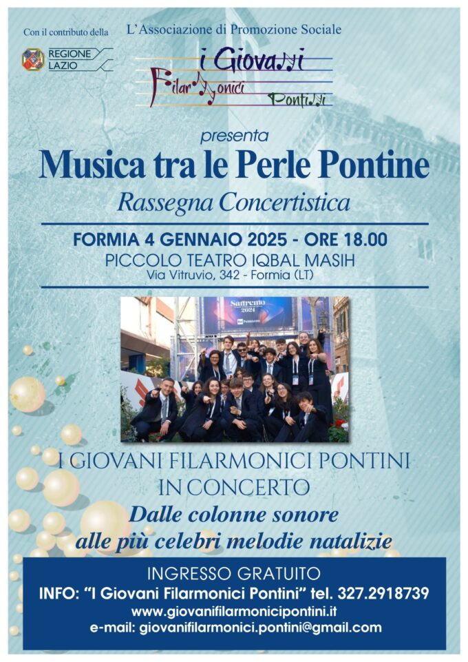 Musica fra le Perle Pontine con i Giovani Filarmonic