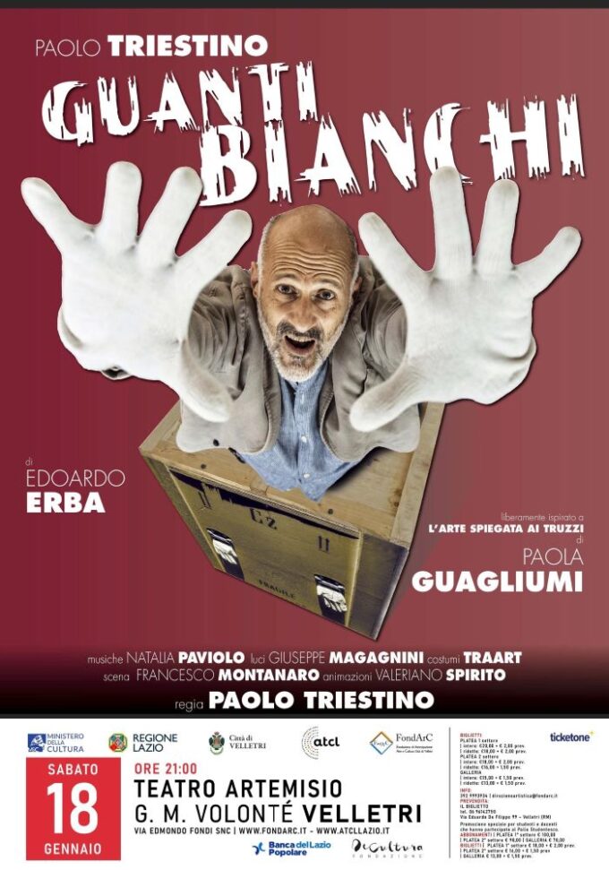 Week end 18 e 19/01? Teatro ai Castelli con: “Guanti bianchi” e “Vacanze di guerra” per sorridere e pensare